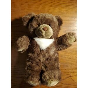 VINTAGE Lemonwood Asia Brown Teddy Bear Plush Stuffed Animal Toy 13" Fluffy